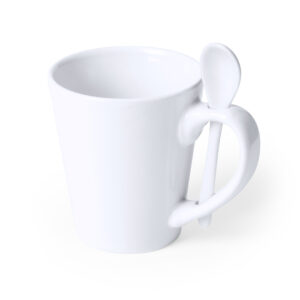 Tazza colazione con cucchiaino