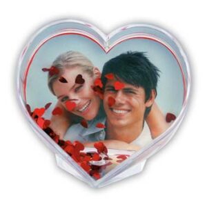 Photo globe cuore
